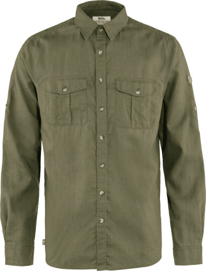 Fjellreven Men's Övik Travel Long Sleeved Shirt Grønn S Man