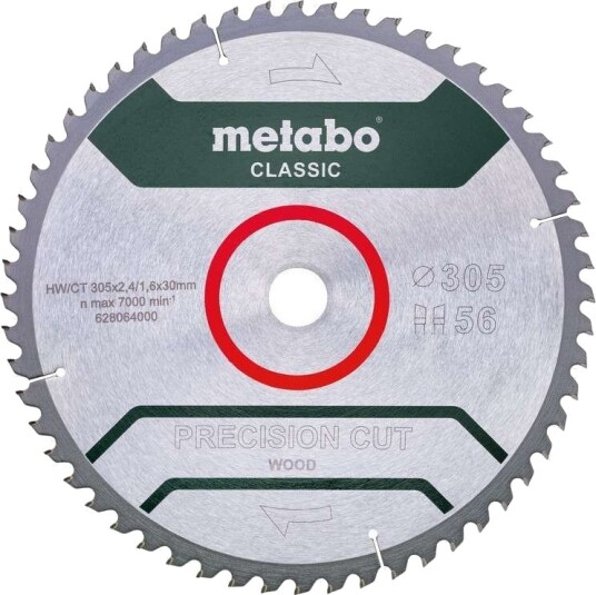 Metabo Precision Cut Classic 305 mm Sagblad til Tre med 56 Tenner Metabo Precision Cut Classic 305 mm Sagblad til Tre med 56 Tenner