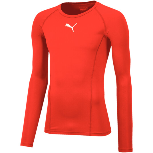 Puma LIGA Baselayer Tee LS, kompresjonstrøye senior L Puma Red