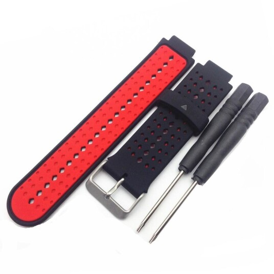 INCOVER Universal Garmin Forerunner Silikon Dots Reim Svart / Rød