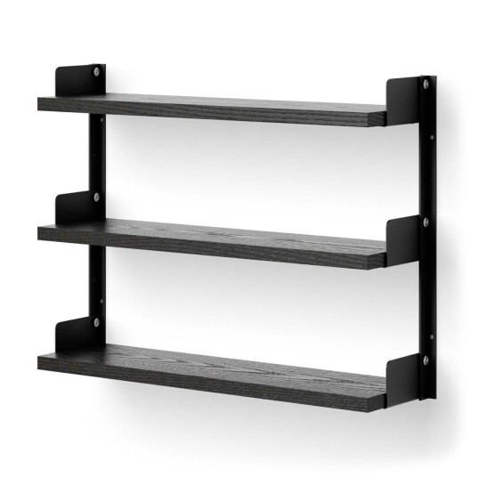 New Works Tea Shelf vegghengt hylle 46x62,5 cm Svart ask New Works Tea Shelf vegghengt hylle 46x62,5 cm Svart ask
