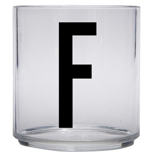 Design Letters Kids glass F Design Letters Kids glass F