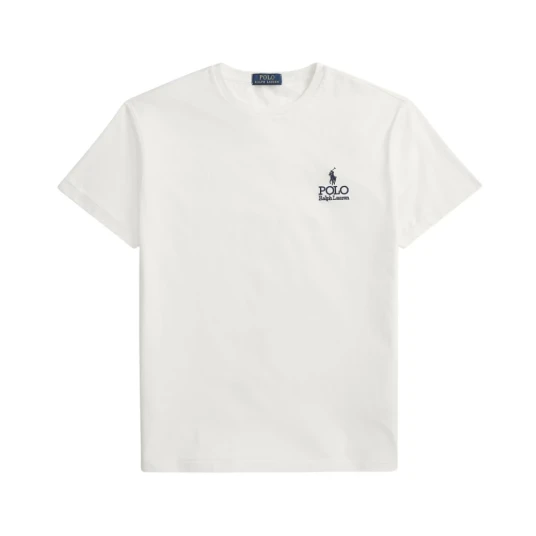 Polo Ralph Lauren Classic Fit Logo Jersey T Shirt Cream S Polo Ralph Lauren Classic Fit Logo Jersey T Shirt Cream S
