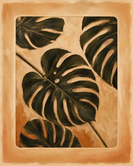 Poster Monstera Leaves Artwork