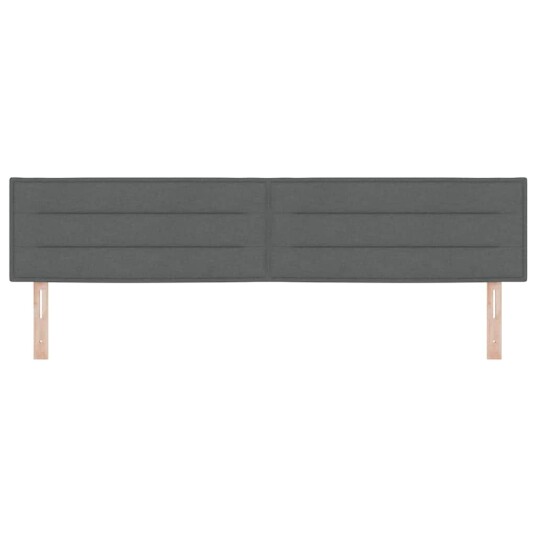 LED Hodegavl Linje Design Mørkegrå 200 cm Stoff