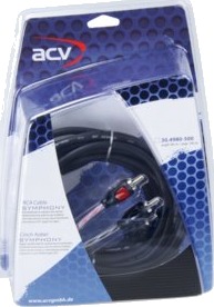 Acv 30.4980 500 2 X Rca Hann 2 X Rca Hann 5 M Svart