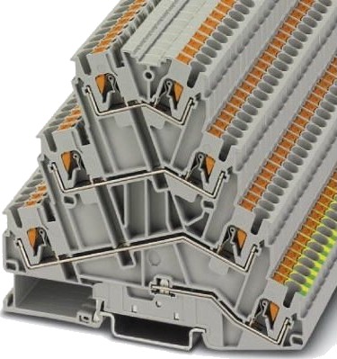Phoenix Contact Pt 2,5-Pe/3L 3210542 Motor Tilkoblingsklemme 2-Pol 0.14–2.50 Mm² Grå 1 Stk.
