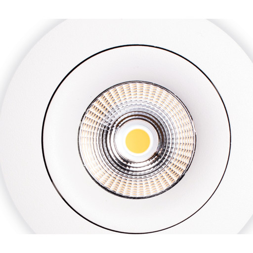 Sabina LP 230V 5,4W 4000K Ra90 480lm IP44 Matt Hvit Rund