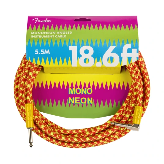 Fender Mononeon Instrument Cable Oransje, 18.6' Fender Mononeon Instrument Cable Oransje, 18.6'