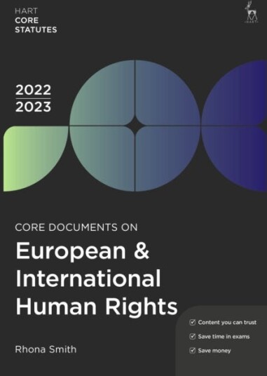 Core Documents On European & International Human Rights 2022-23 Av Rhona Smith