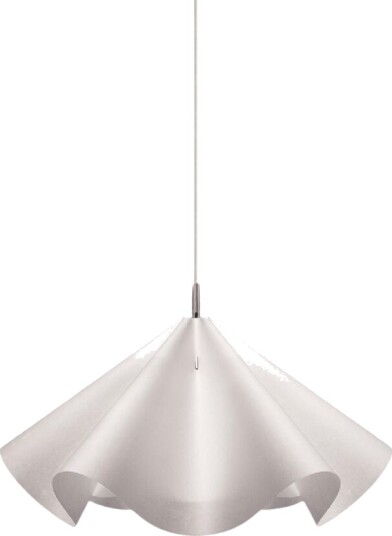Moebe Sinuate Taklampe Medium Hvit/Rustfritt Stål