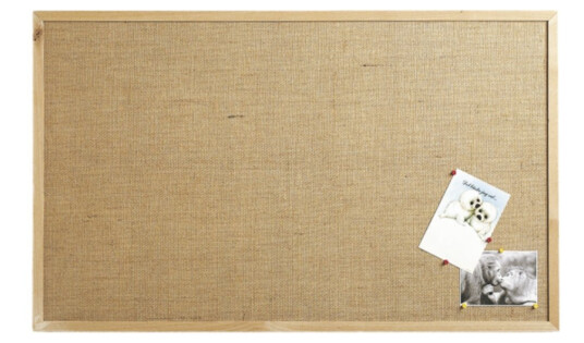 Oppslagstavle stoff med treramme 60x40cm