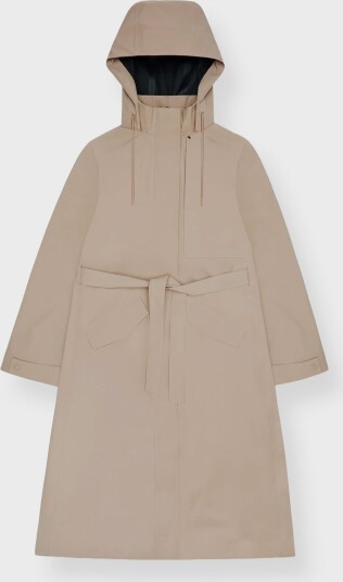 Rains Dame Frakker Beige XL