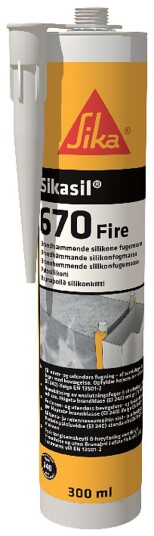 Sika Brannhemmende Silikonfugemasse Hvit 300ml Sika Brannhemmende Silikonfugemasse Hvit 300ml