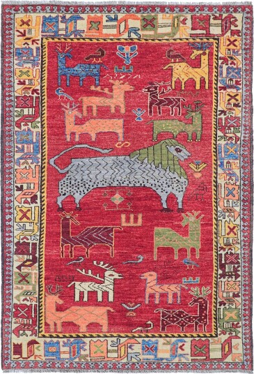Orientalsk Teppe   Tribal Hand Knotted   153 x 213 cm Størrelse: 153 x 213 cm
