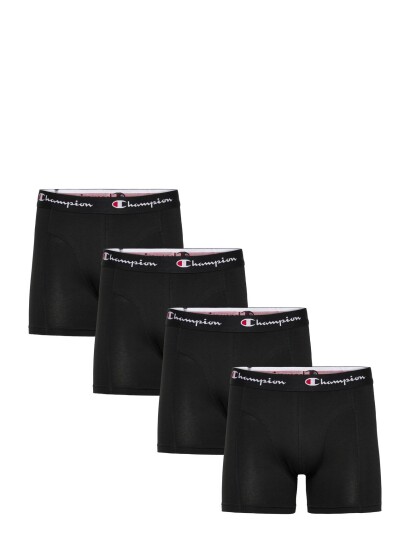 Champion 4 Pk Boxer Black S