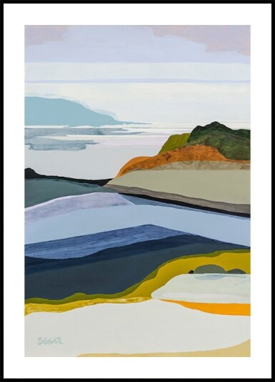 Blue Rocks Poster Plakat / 50x70cm