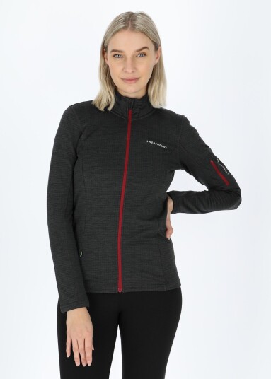 Swedemount Trail Stretch Fullzip W Charcoal Melange/Burgundy 42 Hoodies Swedemount Trail Stretch Fullzip W Charcoal Melange/Burgundy 42 Hoodies