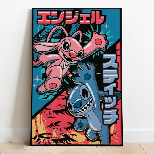 Lilo & Stitch Disney's and Plakat Japanese Combo 91,5 x 61 cm