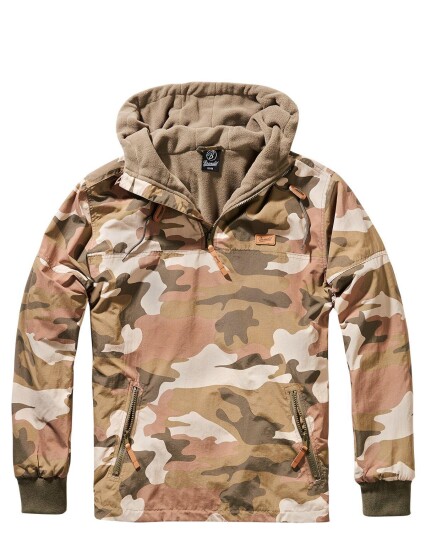 Brandit Luke Windbreaker Anorakk Grønn Beige