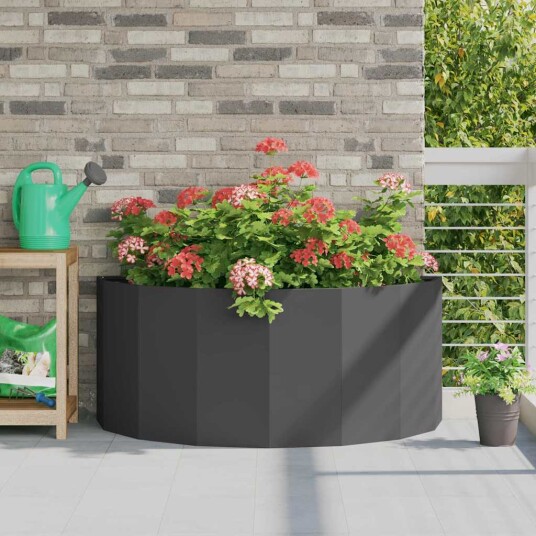 vidaXL Plantekassed Svart 120 x 60 x 50 cm Stål vidaXL Plantekassed Svart 120 x 60 x 50 cm Stål