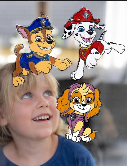 Micki Leksaker Paw Patrol Fönstermålning Blue Micki Leksaker Paw Patrol Fönstermålning Blue