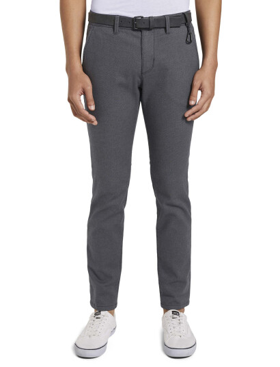 Tom Tailor Structured Straight Chino - Grey - 29 x 32