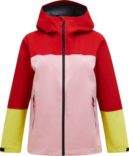 Damejakke Peak Performance W Trail Hipe 2.5L Shell Jacket Rød - S
