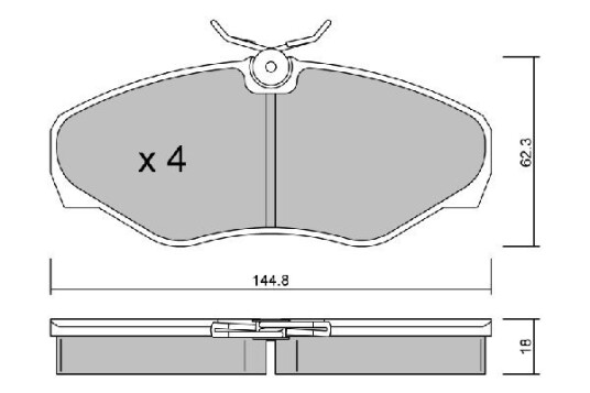 Bremseklosser AISIN BPNI 1006