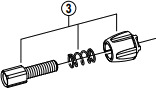 Justeringsskrue for shimano girkabel