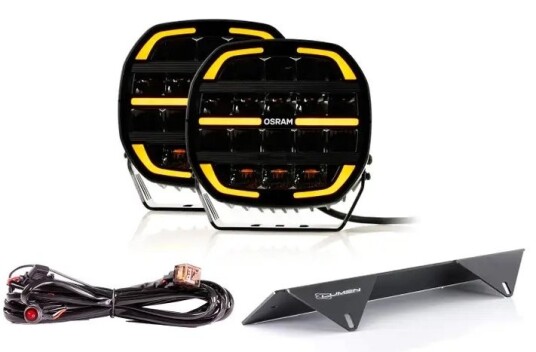 OSRAM LEDriving cube MX230 9"" dobbel fjernlyspakke. 47872 lumen. Hvitt og oransje posisjonslys. 5 års garanti.
