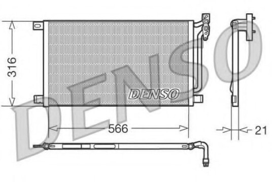 Kondensator DENSO DCN05003 Kondensator DENSO DCN05003