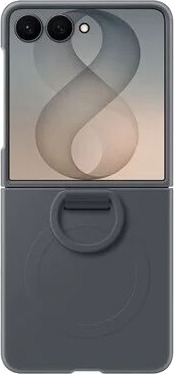 Samsung Galaxy Z Flip8 Silicone Ring Magnet Case Graphite