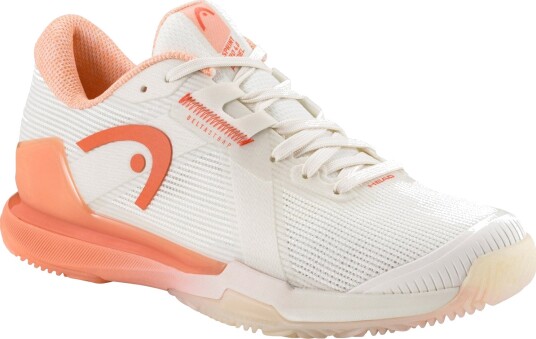 Head Sprint Pro 4.0 Allcourt Tennis  og padelsko dame Chalk White/Coral 40,5