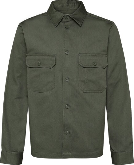 WOOD WOOD Wwclay Overshirt 25462   Khaki green   XS