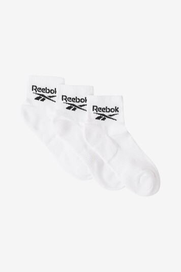 Reebok Performance   Ankelsokker Sock Ankle With Half 3 pakning   Hvit