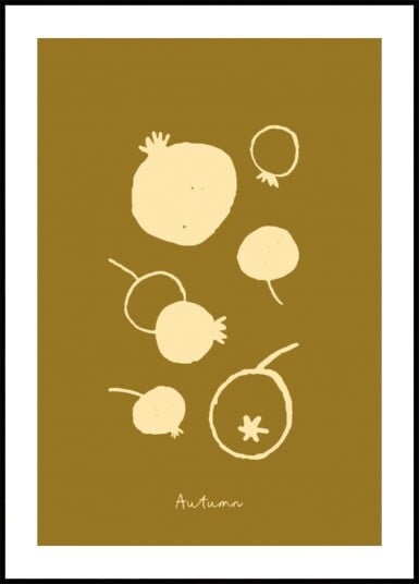 Minimal Autumn Harvest Plakat / 30x40