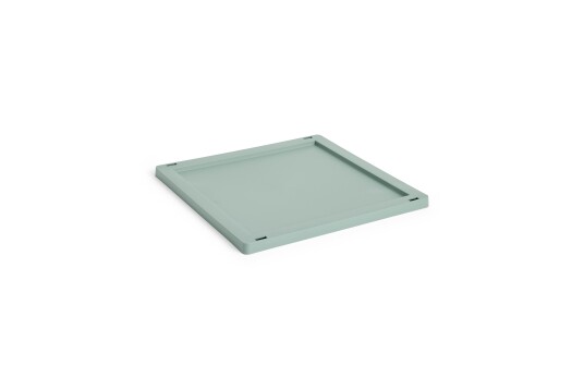 Hay Colour Crate Plastic Medium Square / Cube Lokk Sage Green Hay Colour Crate Plastic Medium Square / Cube Lokk Sage Green