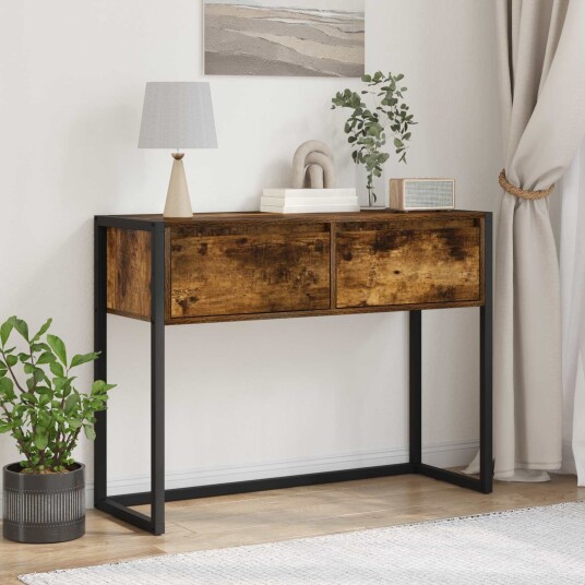 Avlastningsbord Røyk Eik 100 x 36 x 75 cm Konstruert tre