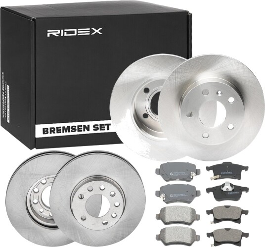 Bremseskiver og -klosser RIDEX 3405B0318