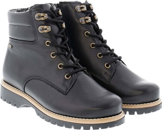Pomar Women's Rae GORE TEX Ankle Boot Black Nappa 38