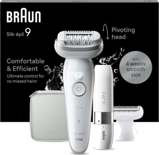 Braun Silk-Épil 9 9-341 Hvit 40 Pinsett Microgrip Batteri 100 240 V 50 60 Hz