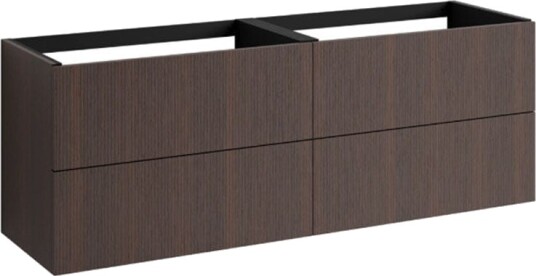 Vikingbad Mie Rille Servantskap Mørk eik / 120cm Dobbel 4 Skuff