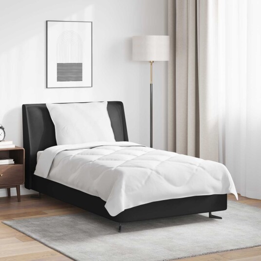 vidaXL Helårs Duvet med pute 2 stk. Hvit Mikrofiber