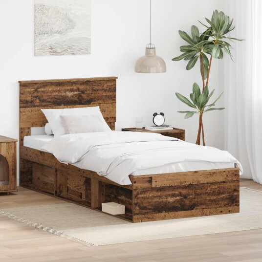 Sengestamme Gammelt tre 100 x 200 cm Konstruert tre