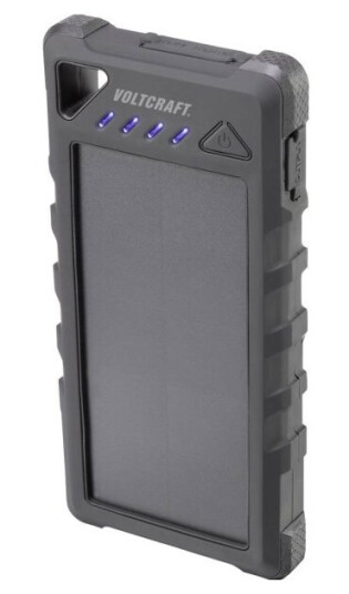Voltcraft Vc-Sl16000 Vc-11946675 Solcelle-Powerbank Ladestrøm Solcelle 280 Ma Kapacitet (Mah, Ah) 16000 Mah
