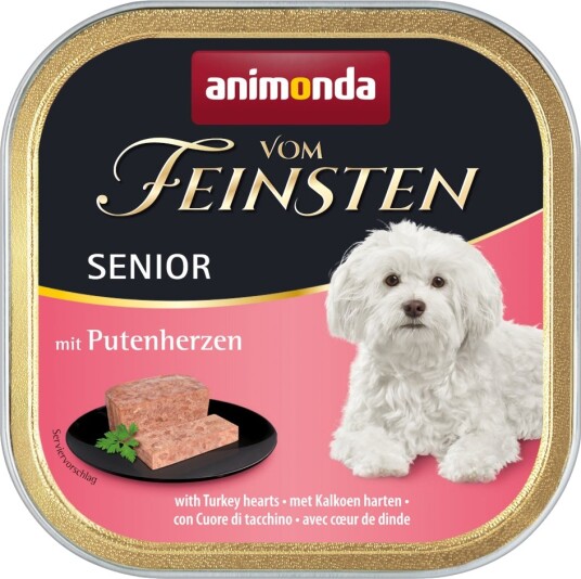 Animonda Vom Feinsten Våtfôr Senior Animondavom Feinsten Med Kalkunhjerter 44 X 150 G