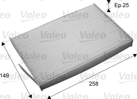 Kupefilter VALEO 715709 Kupefilter VALEO 715709