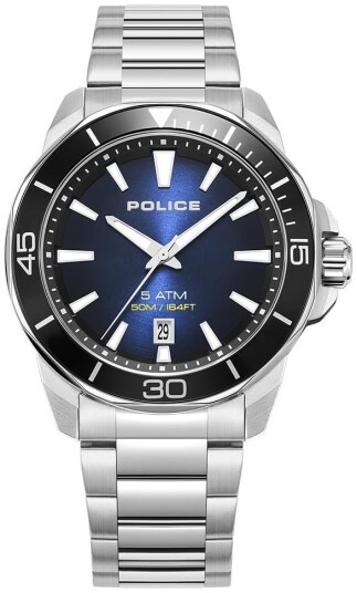Police Herreklokke PEWJH0021402 Thornton Blå/Stål Ø43 mm