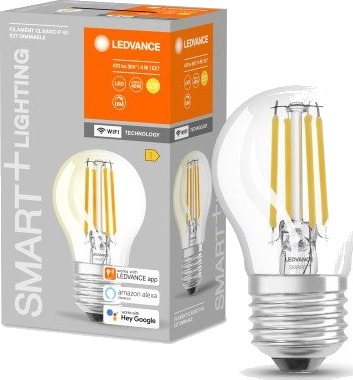 Ledvance Smart+ Wifi E27 kronelyspære, hvit lysfarge Ledvance Smart+ Wifi E27 kronelyspære, hvit lysfarge